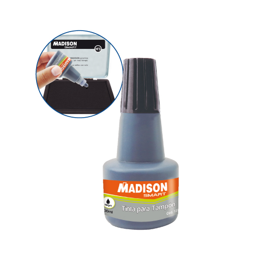 TINTA P/TAMPON NEGRO 30 ML.