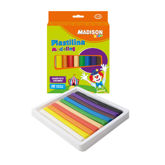 PLASTILINA REDONDA 10 BARRAS