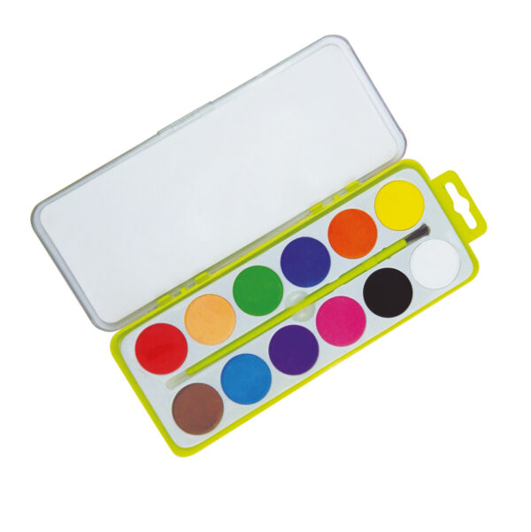 ACUARELAS 12 COLORES RECTANGULAR