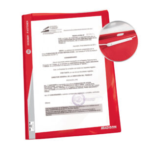 FOLDER PLAST. T-5 ROJO T/O
