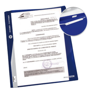 FOLDER PLAST. T-6 AZUL T/C