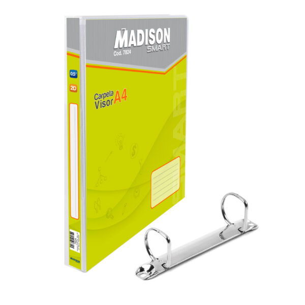 CARPETA C/VISOR A4 1/2" MEC.2D BLANCO