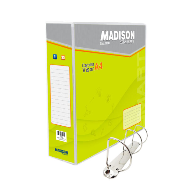 CARPETA C/VISOR A4 3" MEC.3D BLANCO