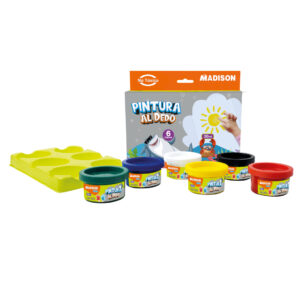 PINTURA AL DEDO 30 ML. 6 COLORES