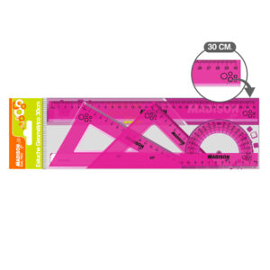 ESTUCHE GEOMET. OPP FUCSIA