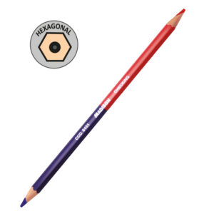 LAPIZ ROJO/AZUL HEXAG. (12 PZS.)