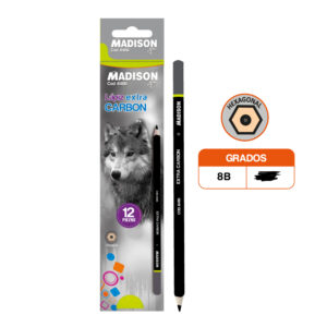 LAPIZ NEGRO 8B HEXAG. CARBON (12 PZS.)