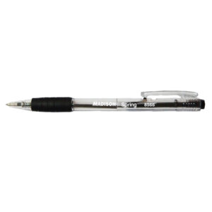 BOLIGRAFO NEGRO 0.5MM RETRAC. SPRING (50PZS.)