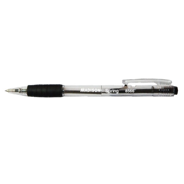 BOLIGRAFO NEGRO 0.5MM RETRAC. SPRING (50PZS.)