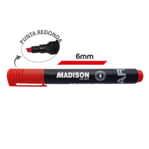 MARCADOR PERM. No.990 ROJO P./RECTA (12PZS) SMART