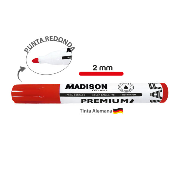 MARCADOR PIZARRA No.330 ROJO P/REDONDA (12PZS.)