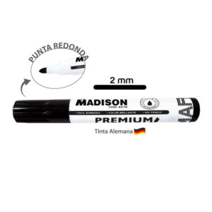 MARCADOR PIZARRA No.330 NEGRO P/REDONDA (12PZS.)