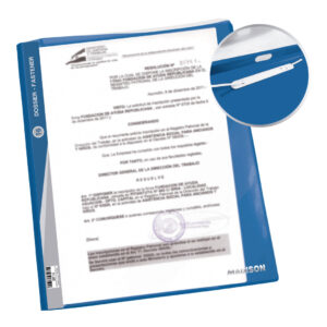 FOLDER PLAST.T-6 AZUL PASTEL T/C