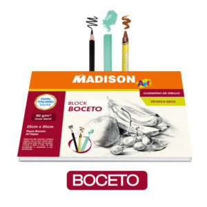 BLOCK PAPEL BOCETO MARFIL 90GR. 25X35CM 20HJS.