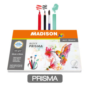 BLOCK PAP.PRISMA BLANCO 220GRS.25X35CM.10HJS.