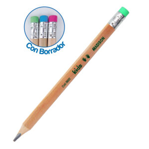 LAPIZ NEGRO JUMBO LARGO TRI.C/BORRADOR (12 PZS)