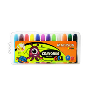 CRAYON GEL RETRACTIL 12 COLORES