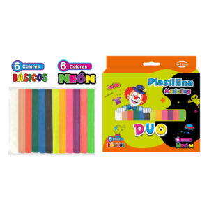 PLASTILINA MODELING DUO 12 COL."MADISON"