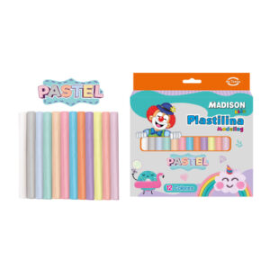 PLASTILINA MODELING PASTEL 12 COL."MADISON"
